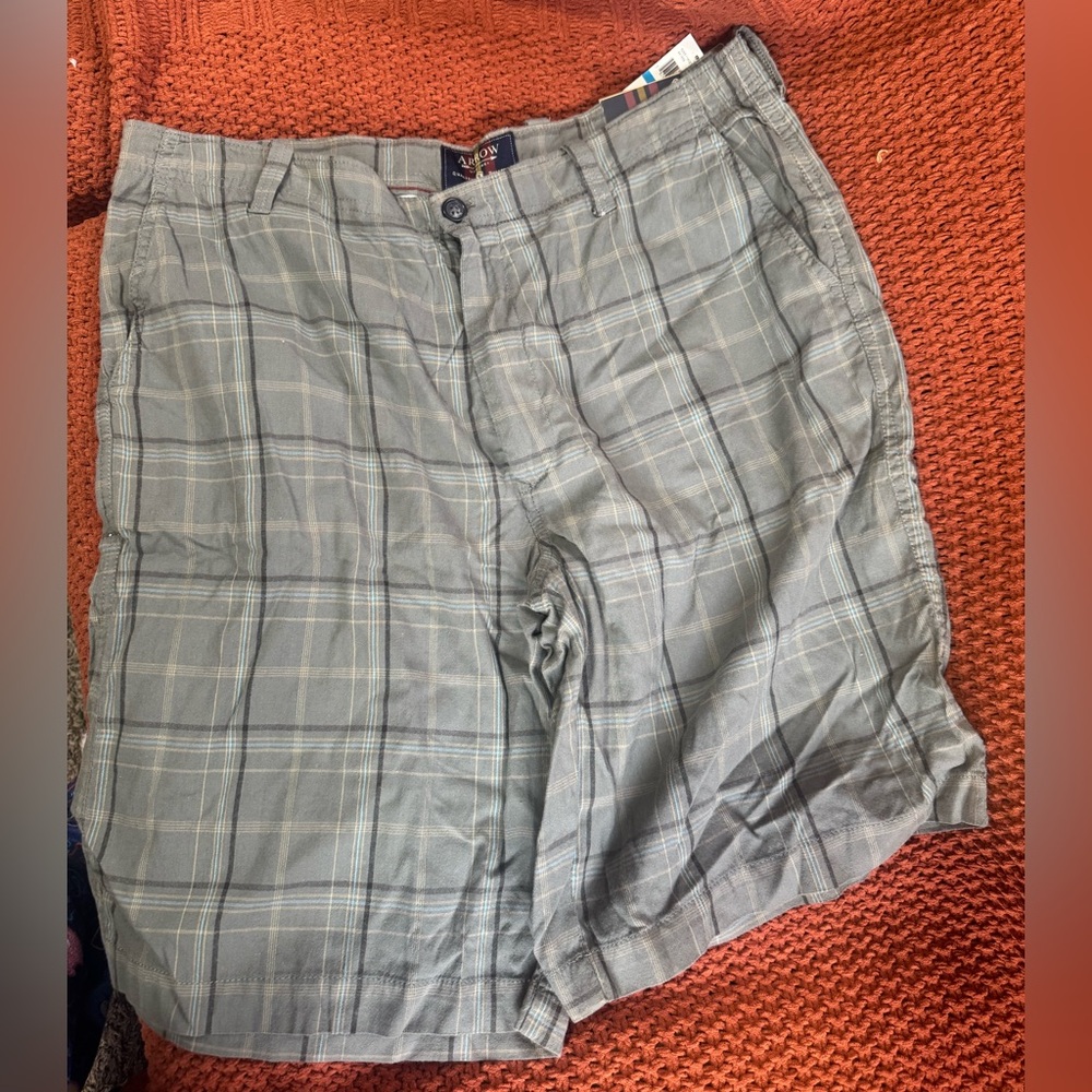 Arrow Gray Plaid Men's Shorts